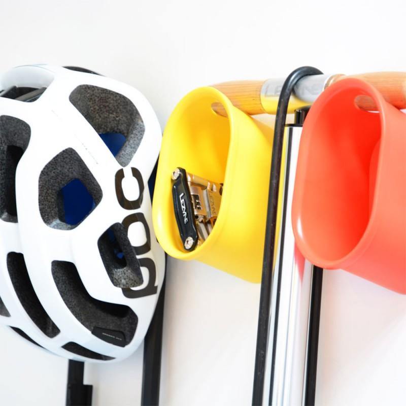 Cycloc Loop Helmet & Accessory Wall Storage - Orange - SpinWarriors