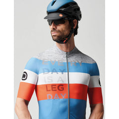 Dotout Combact Jersey - Avio/Orange/Melange Light Grey - SpinWarriors