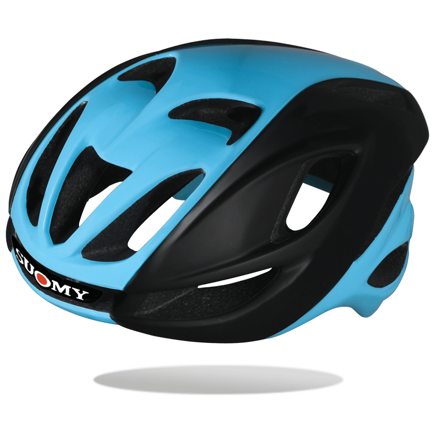 Suomy Glider Helmet - Black/Light Blue No Brand - SpinWarriors