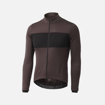 PEdALED Essential Merino Long Jersey - Chocolate - SpinWarriors