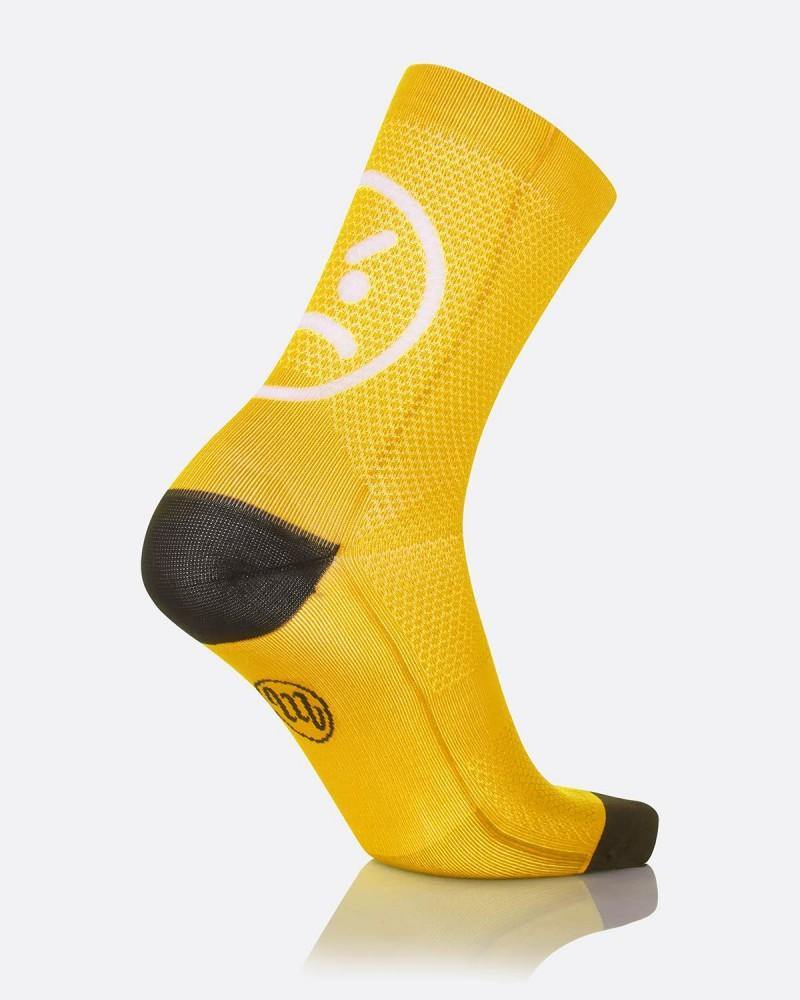 MB Wear Fun Smile Sock - Yellow - SpinWarriors