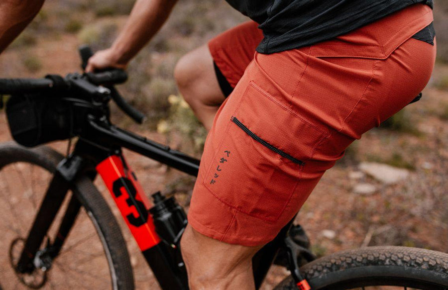 PEdALED Jary All-Road Cycling Shorts - Rust - SpinWarriors