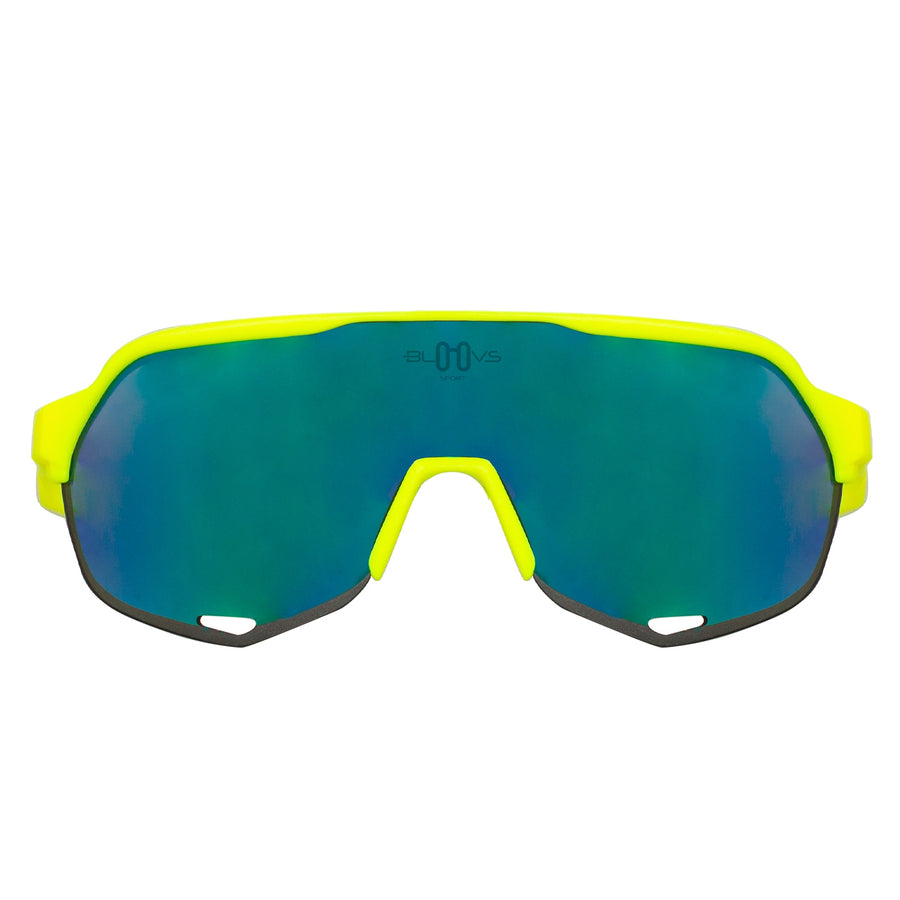 Bloovs Mortirolo Sunglasses - Neon Yellow/Green