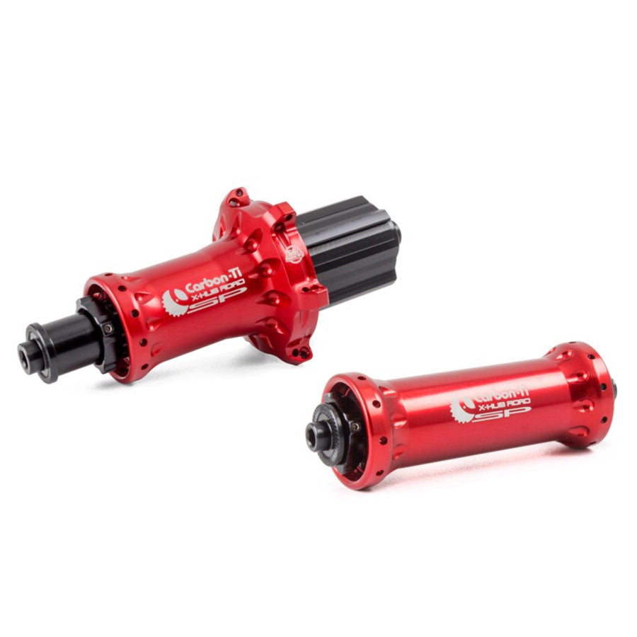 Carbon Ti X-Road Hub - Red - SpinWarriors