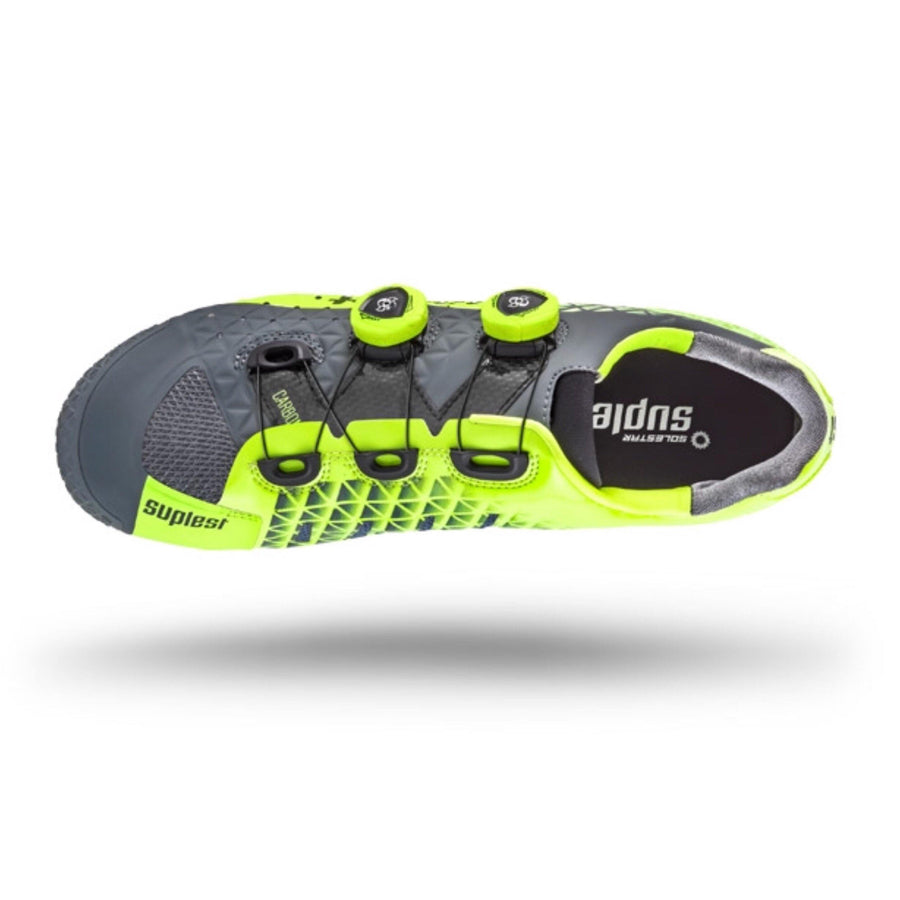 Suplest Edge/3 Pro MTB Shoes - Grey/Neon Yellow - SpinWarriors