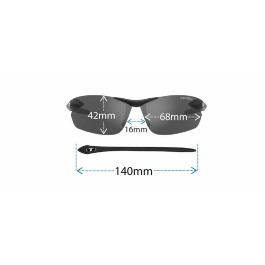 Tifosi Seek FC Metallic Silver Sunglasses - Smoke Blue Lens - SpinWarriors