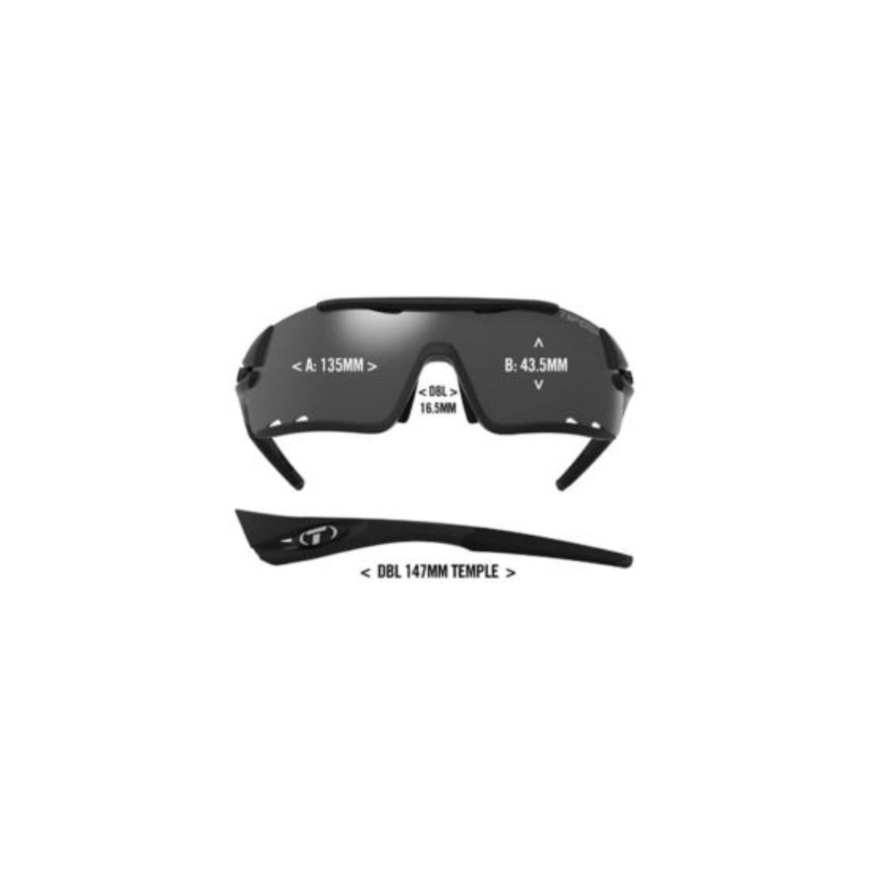 Tifosi Davos Crystal Blue Sunglasses - Clarion Blue, AC Red