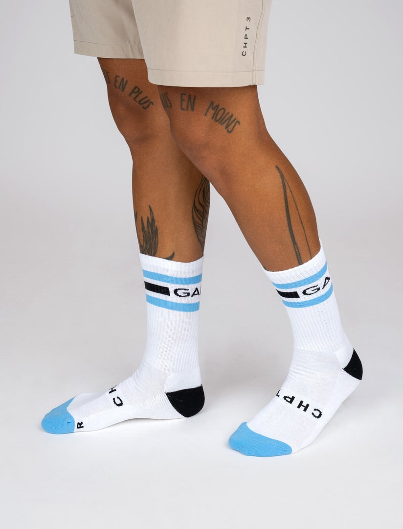 CHPT3 x Garmin Tube Socks - White/Blue