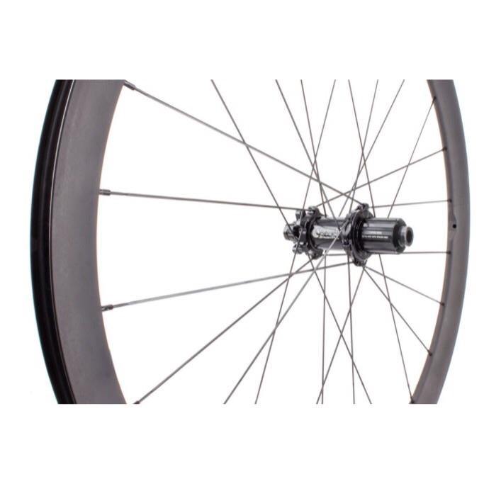 Carbon Ti X-Wheel SpeedCarbon SP 38 Disc Clincher Wheelset - Black Hub - SpinWarriors