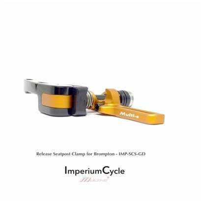 Imperium Cycle Brompton Seatpost Clamp Set - Gold - SpinWarriors