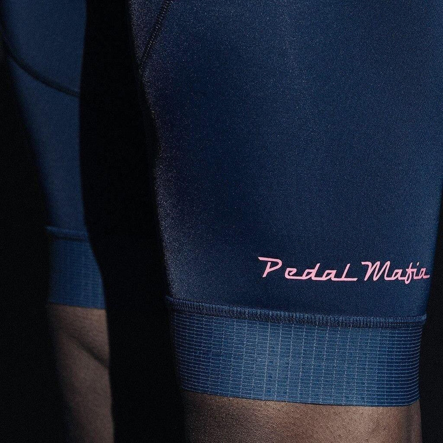 Pedal Mafia Tech Bibshort - Navy Pink - SpinWarriors