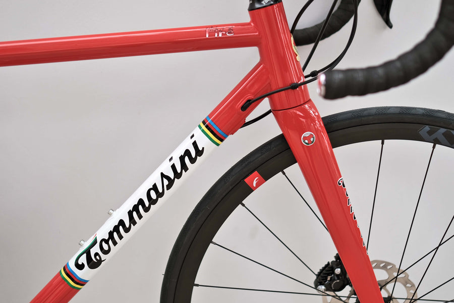 Tommasini Fire Road Disc Bike with Shimano 105 - Red