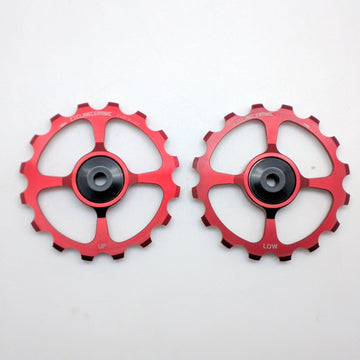 CyclingCeramic Pulley Wheels Shimano 11 - Red - SpinWarriors