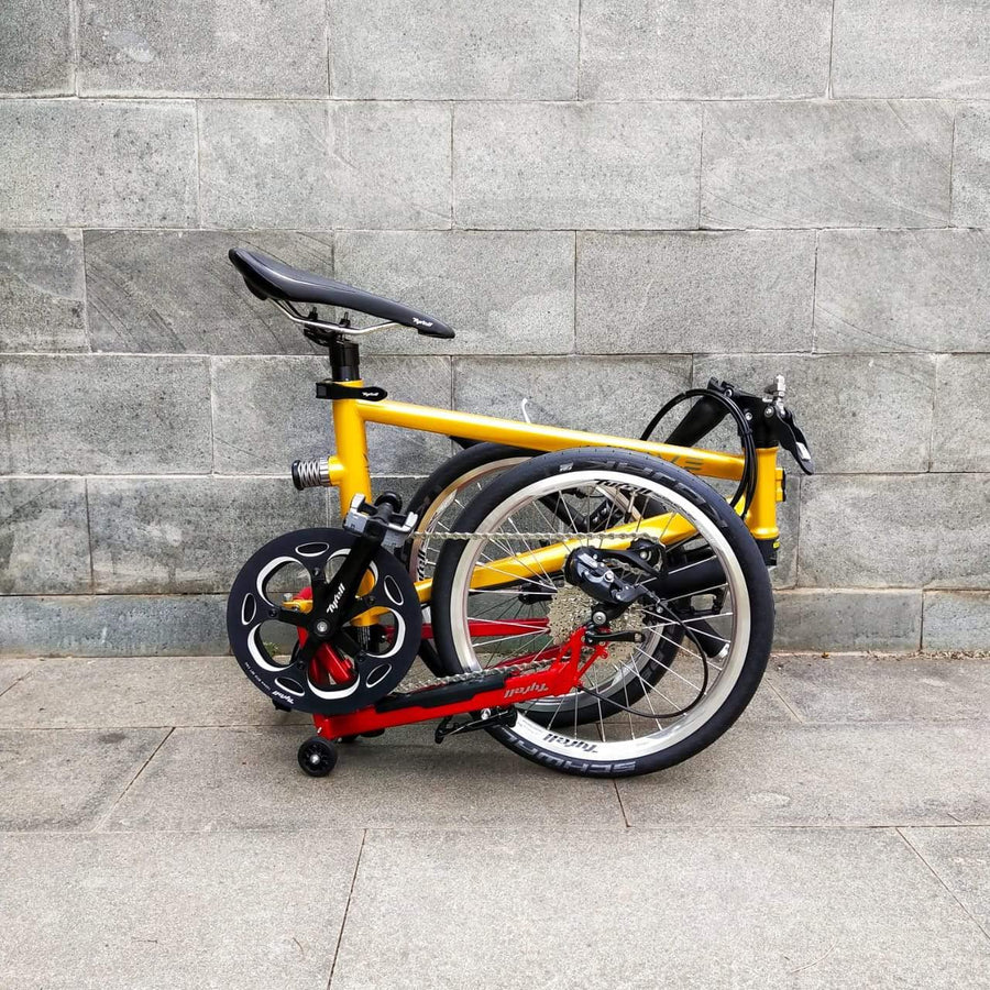 Tyrell IVE Sports Folding Bike - Mango/Red - SpinWarriors