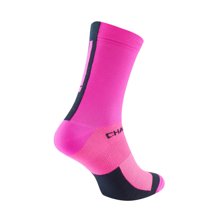 Chapeau! Lightweight Tall Sock - Hot Pink/Deep Ocean - SpinWarriors