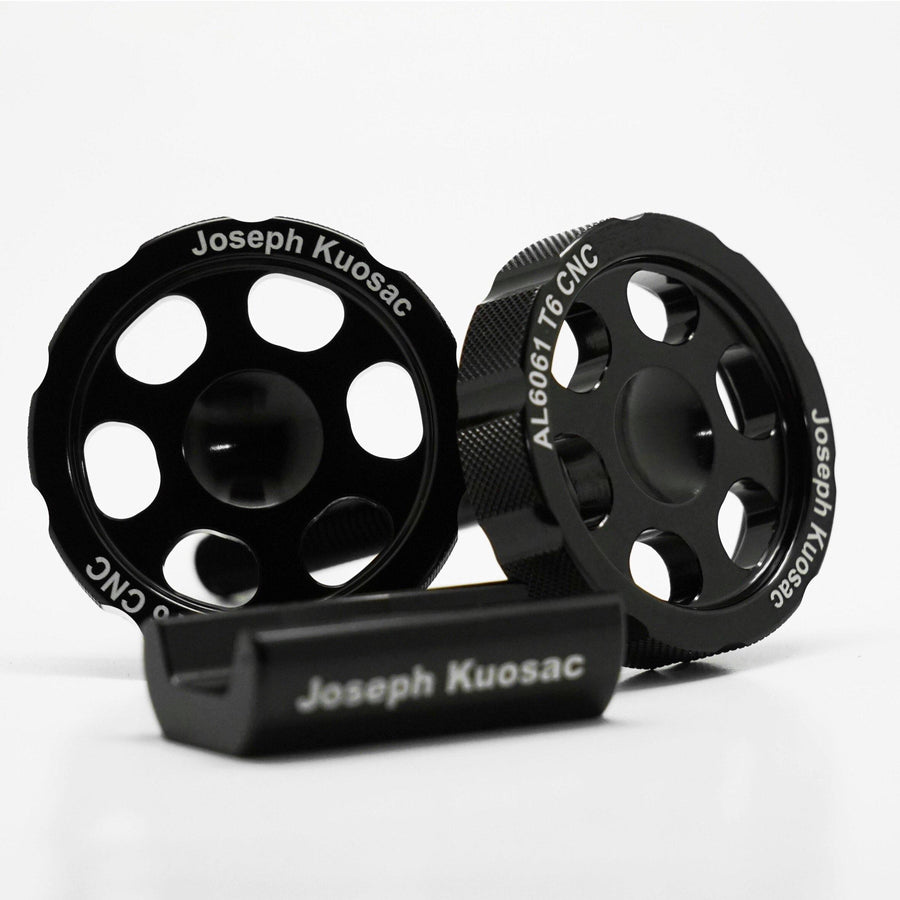 Joseph Kuosac Brompton Superlight Knob Hinge Clamp Set - Black (2pcs) - SpinWarriors