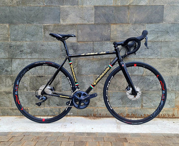 Tommasini Fire Road Disc Bike with Shimano Ultegra - Black/Italian Flag