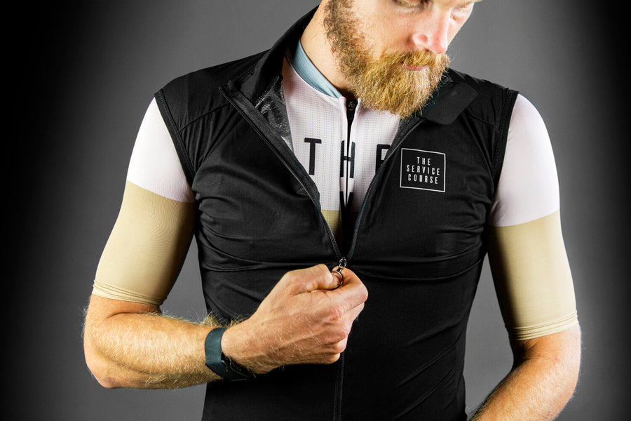 The Service Course Packable Gilet - Black – SpinWarriors