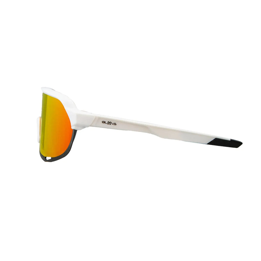 Bloovs Mortirolo Sunglasses - Matt White/Orange