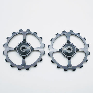 CyclingCeramic Pulley Wheels Shimano 11 - Black - SpinWarriors