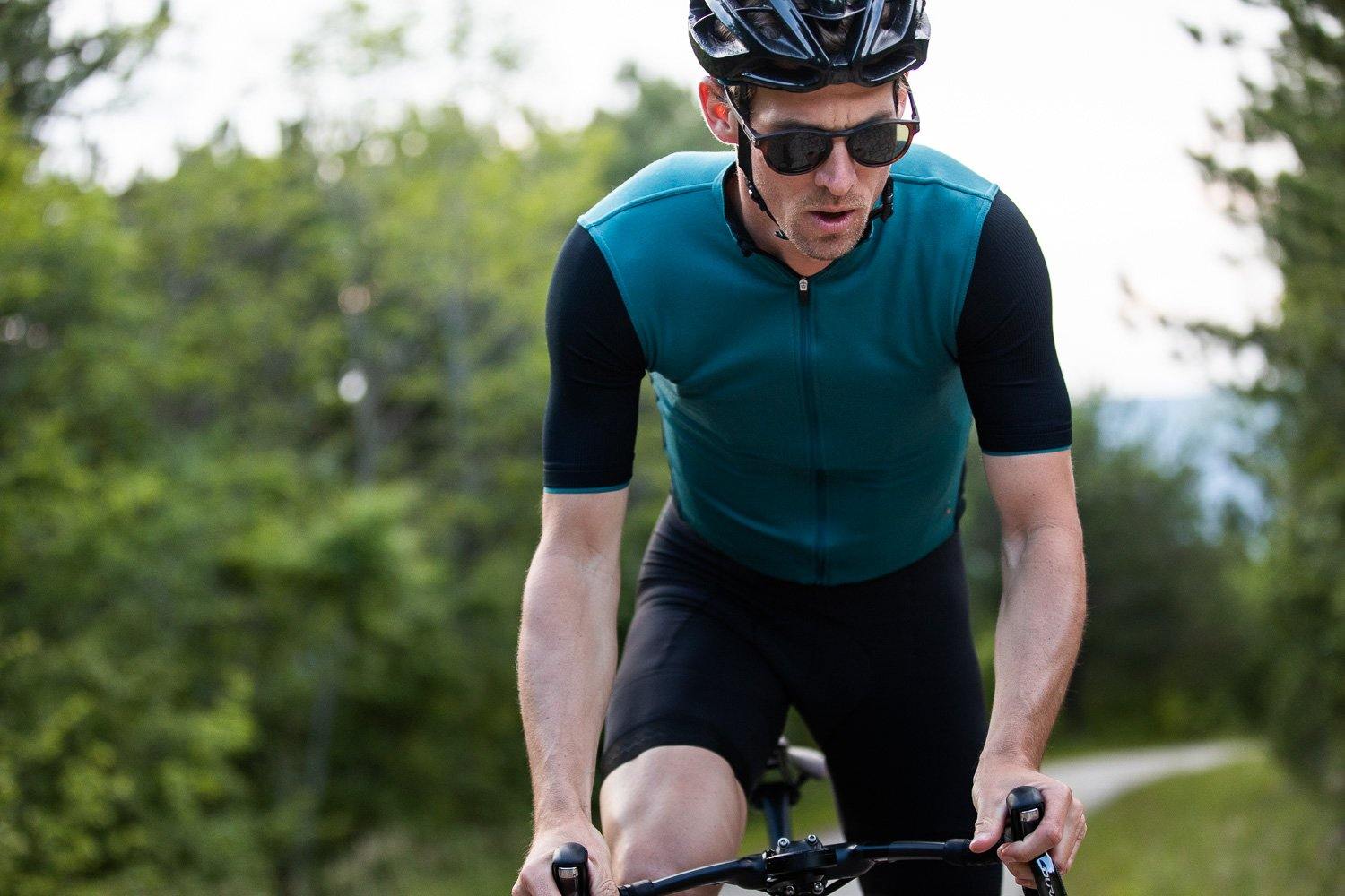 Isadore Signature Cycling Jersey - Atlantic Blue/Black