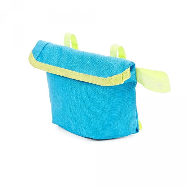 Brompton Saddle Pouch - Lagoon Blue/Lime Green