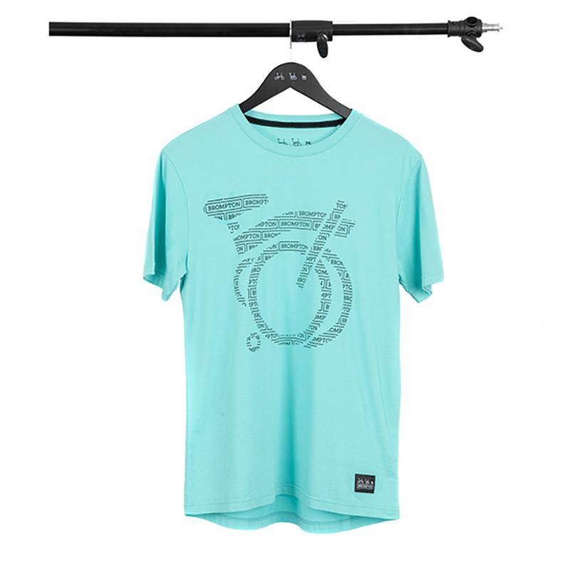 Brompton Logo Collection T-Shirt - Turkish Green - SpinWarriors