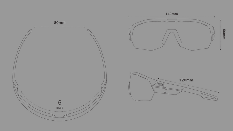 KOO Open Cube Black/Lime Sunglasses - Smoke Mirror Lens - SpinWarriors
