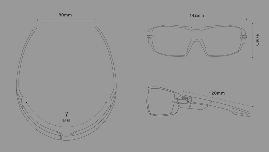 KOO Open Black Sunglasses - Smoke Mirror Lens - SpinWarriors