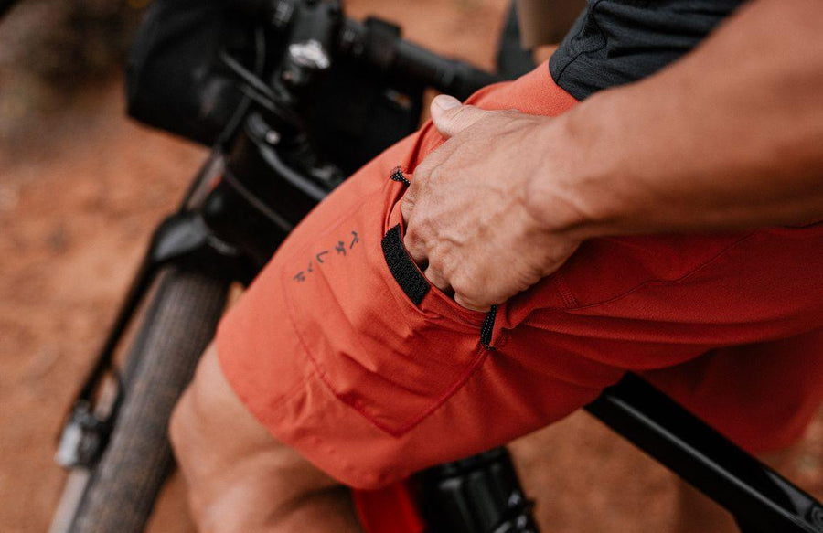 PEdALED Jary All-Road Cycling Shorts - Rust - SpinWarriors