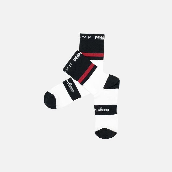 PEdALED Iro Pro Socks Big Stripe - Black - SpinWarriors