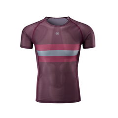 Chapeau! Mesh Short Sleeve Base Layer - Merlot - SpinWarriors