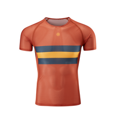 Chapeau! Mesh Short Sleeve Base Layer - Dark Amber - SpinWarriors