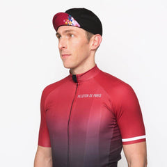 Peloton de Paris Black Flower Cycling Cap - SpinWarriors