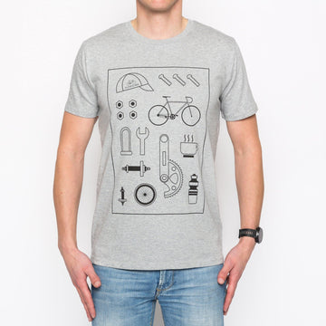 Peloton de Paris Bike Parts T-Shirt - SpinWarriors