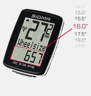 Sigma BC ATS Wireless Cycling Computer - Main Image