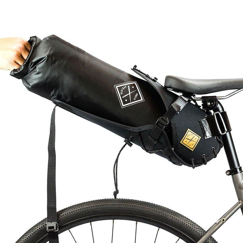 Restrap Saddle Bag Holster + Dry Bag (8 Litres) - Black/Black - SpinWarriors
