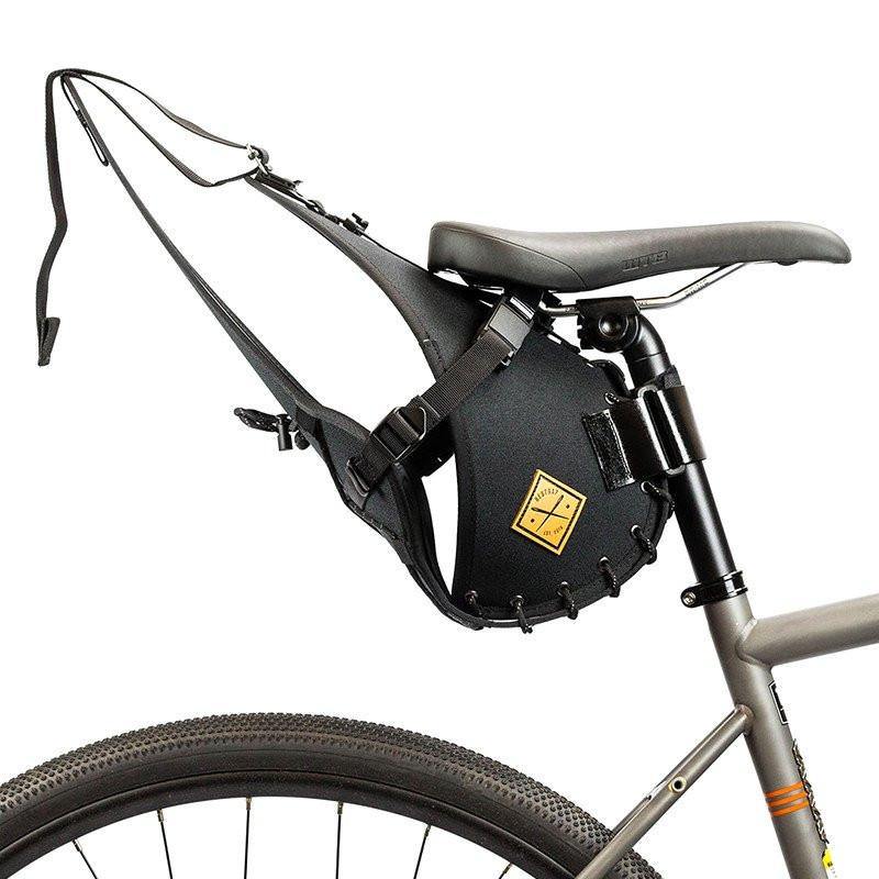 Restrap Saddle Bag Holster + Dry Bag (14 Litres) - Black/Black - SpinWarriors