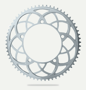 Bespoke Rose Window BCD130 Chainring - Silver - SpinWarriors