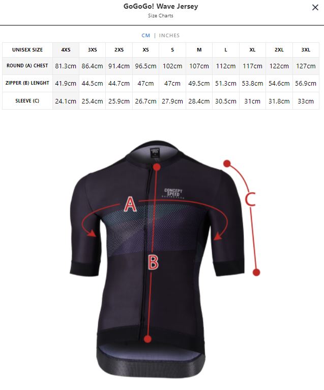Concept Speed (CSPD) GoGoGo!!! Wave Jersey – SpinWarriors