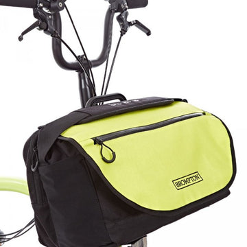 Brompton S Bag with Lime Green Flap
