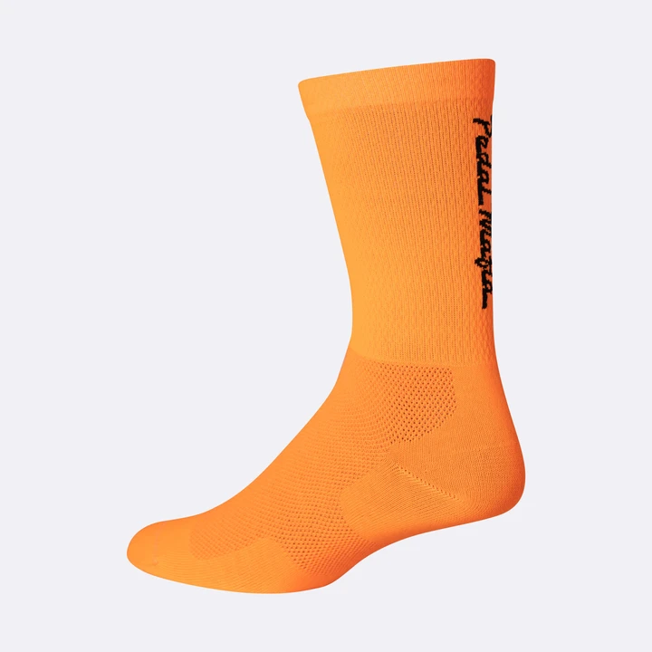 Pedal Mafia Tech Mesh Sock - Neon Orange - SpinWarriors