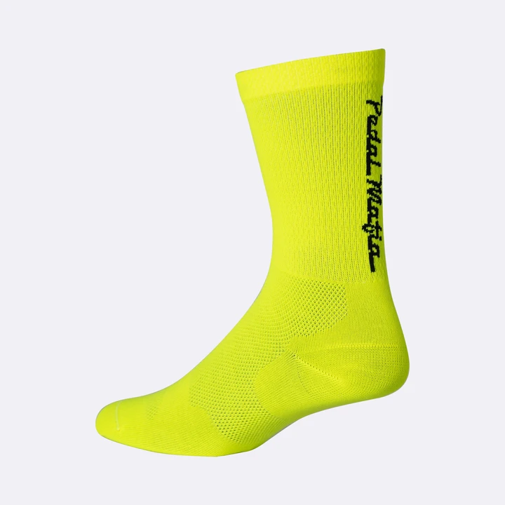 Pedal Mafia Tech Sock - Fluro Yellow - SpinWarriors