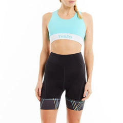Threo Holland Park Crop Top - Aqua - SpinWarriors