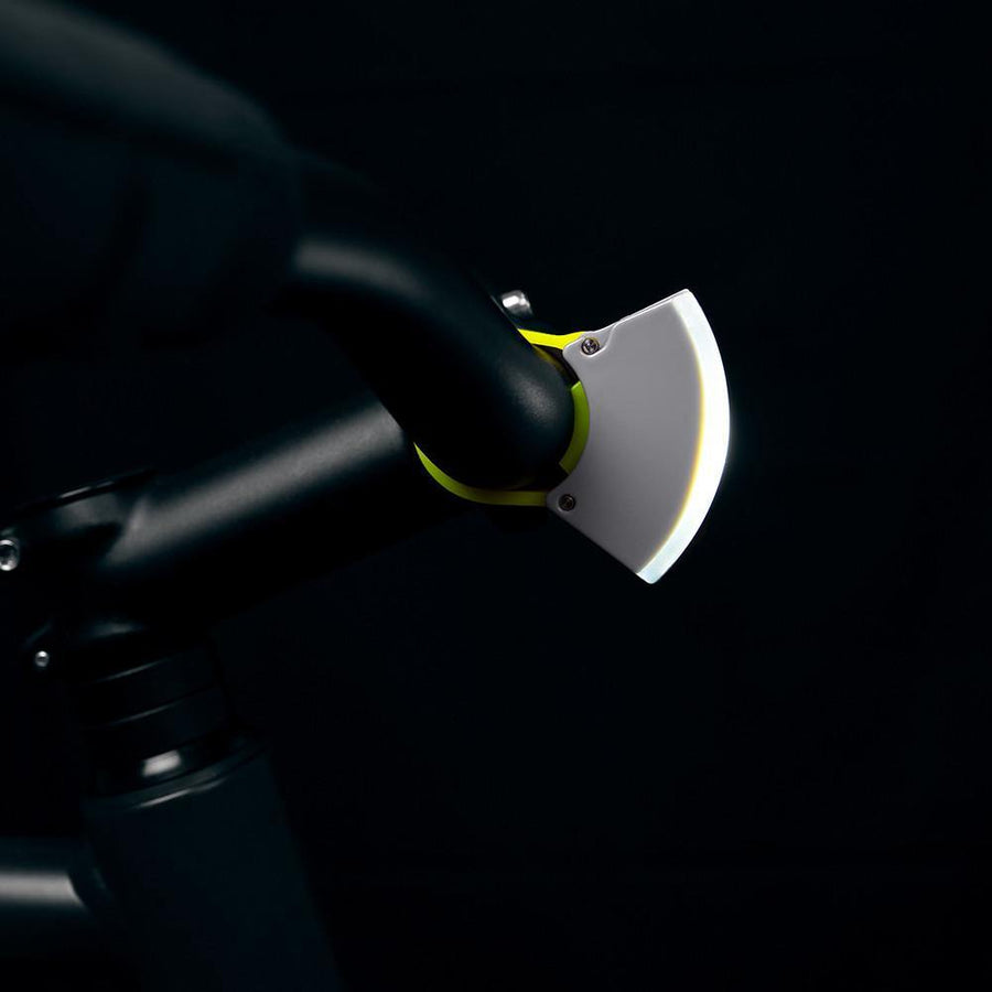 Bookman Curve Front Light - Grey/Acid Yellow - SpinWarriors
