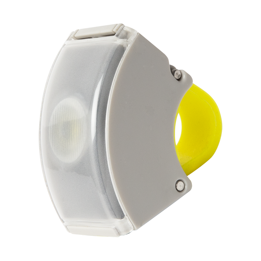 Bookman Curve Front Light - Grey/Acid Yellow - SpinWarriors