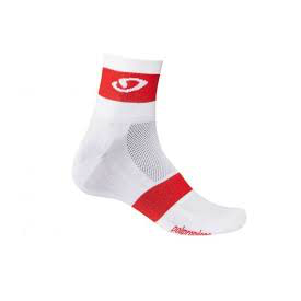 Giro Comp Racer Socks - White/Bright Red - SpinWarriors