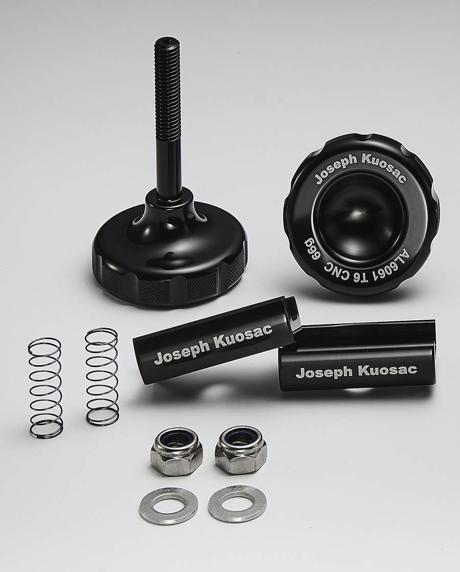 Joseph Kuosac Brompton Knob Hinge Clamp Set - Black (2pcs Joseph Kuosac Brompton Knob Hinge Clamp Set - Black (2pcs