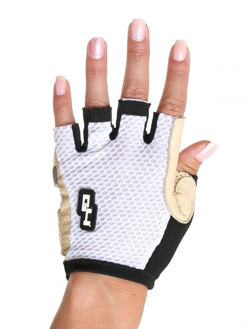 G4 Summer Leather Gloves - White - SpinWarriors