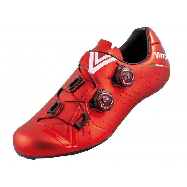 Vittoria Velar Road Shoes - Red - SpinWarriors